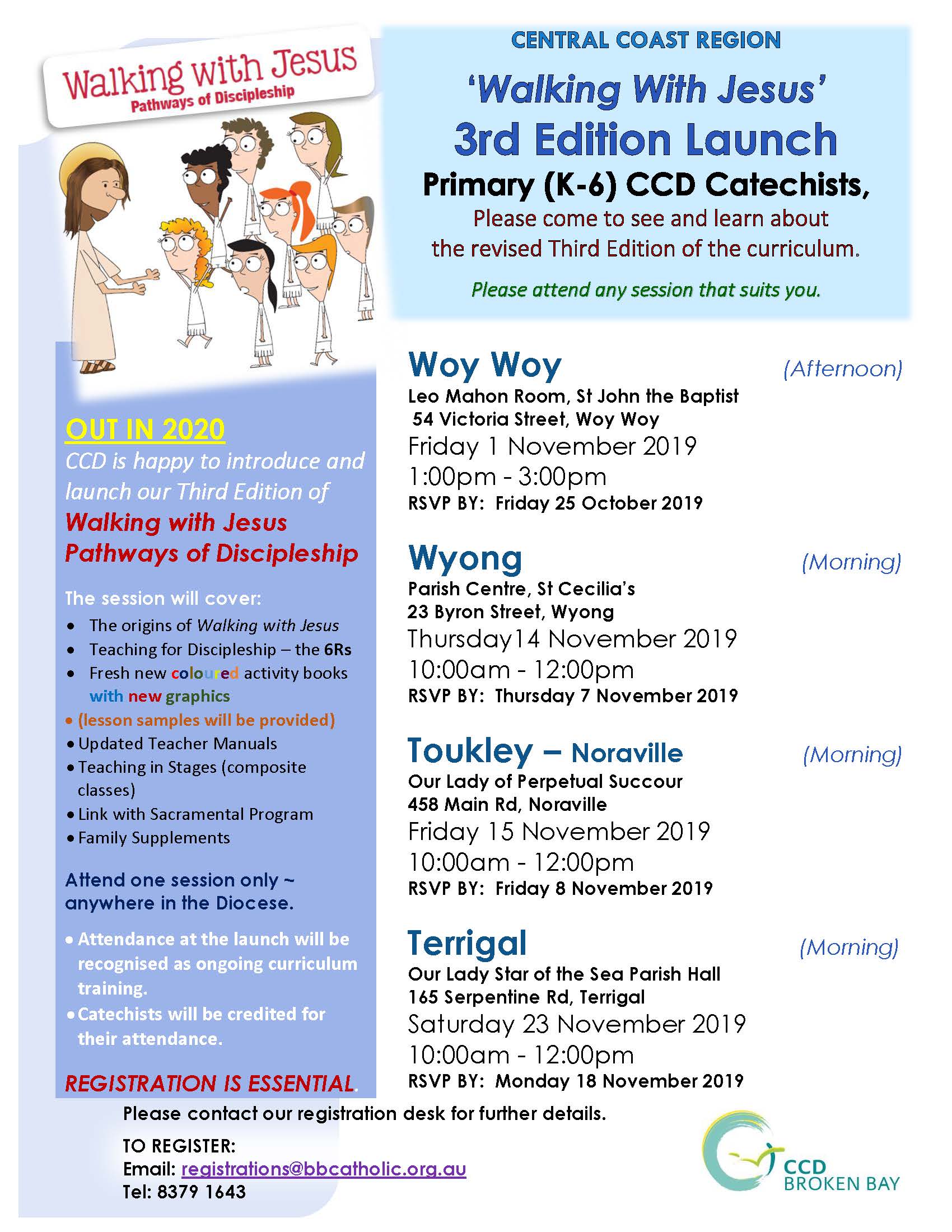 CC 3rd Edition Curriculum Training Launch Dates Nov 19
