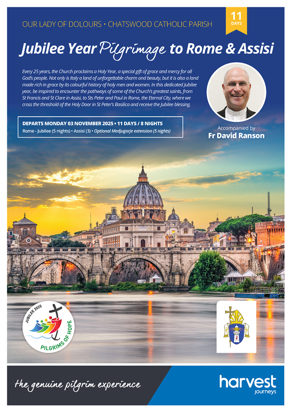 Jubilee Year Pilgrimage to Rome and Assisi