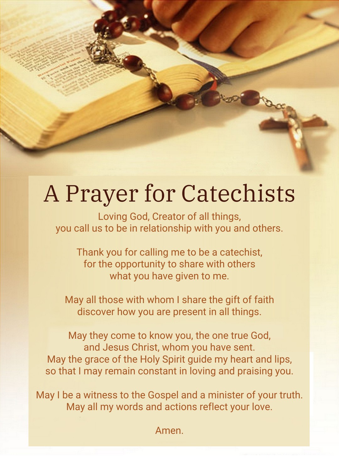 Catechetical Sunday 2024 Prayer Rafa Othelia
