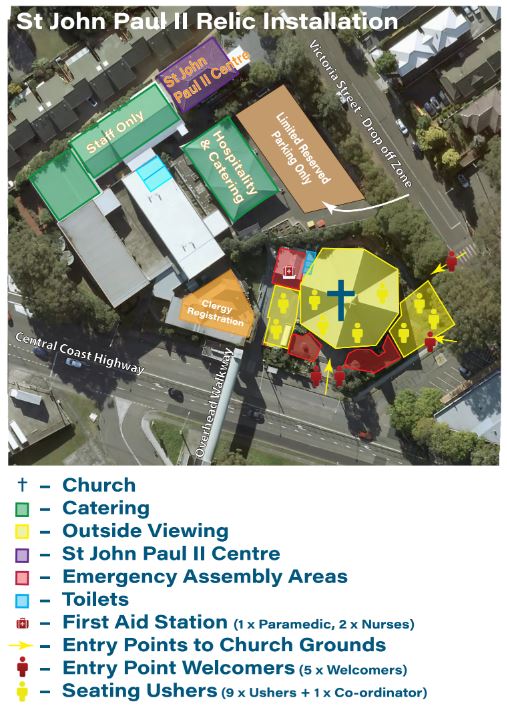 st-john-paul-ii-relic-directions-map