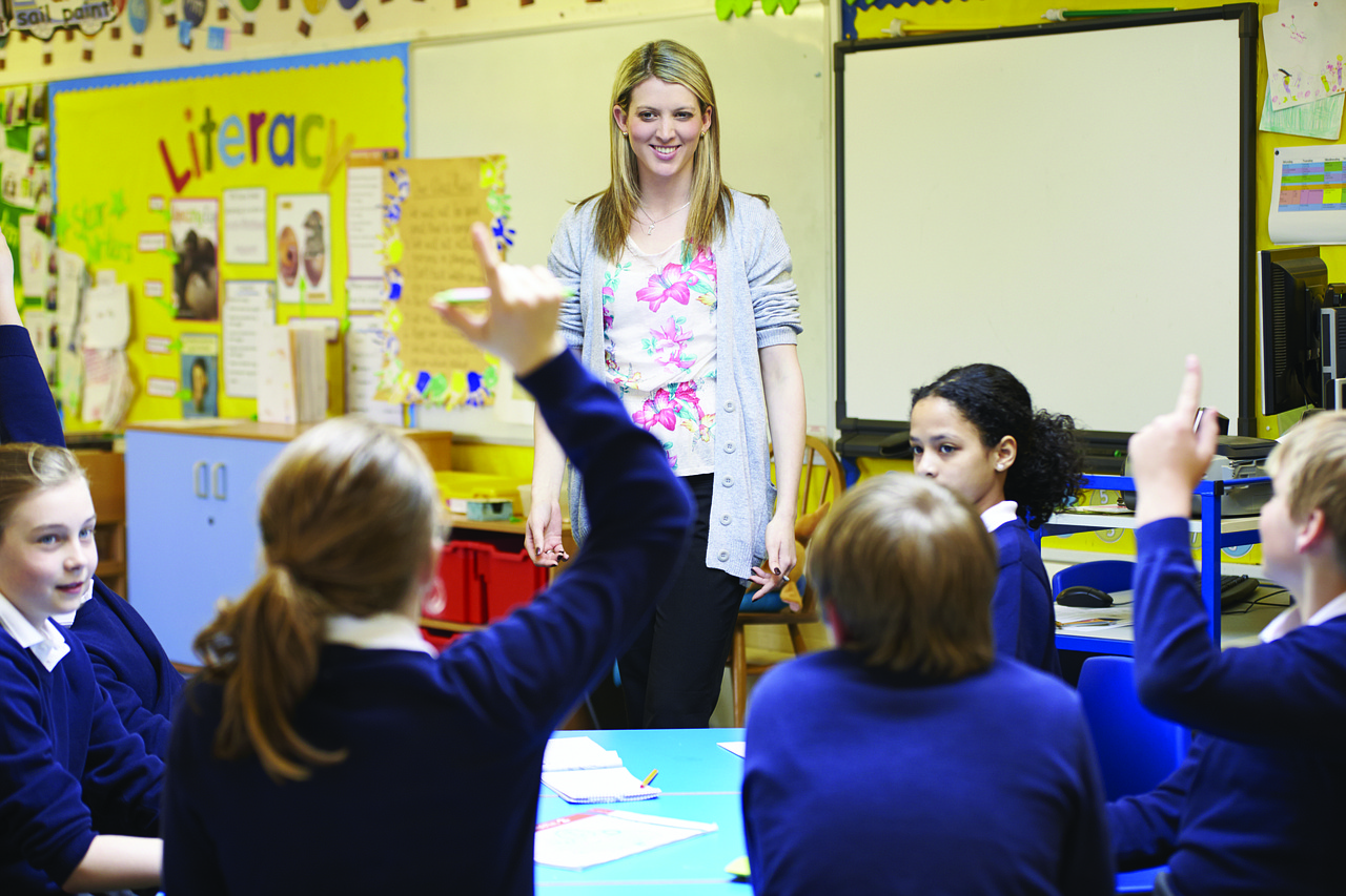 Teacher in class