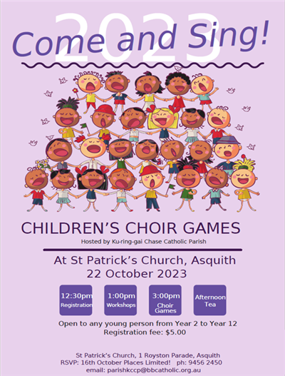 Choir Games Poster A5 for website