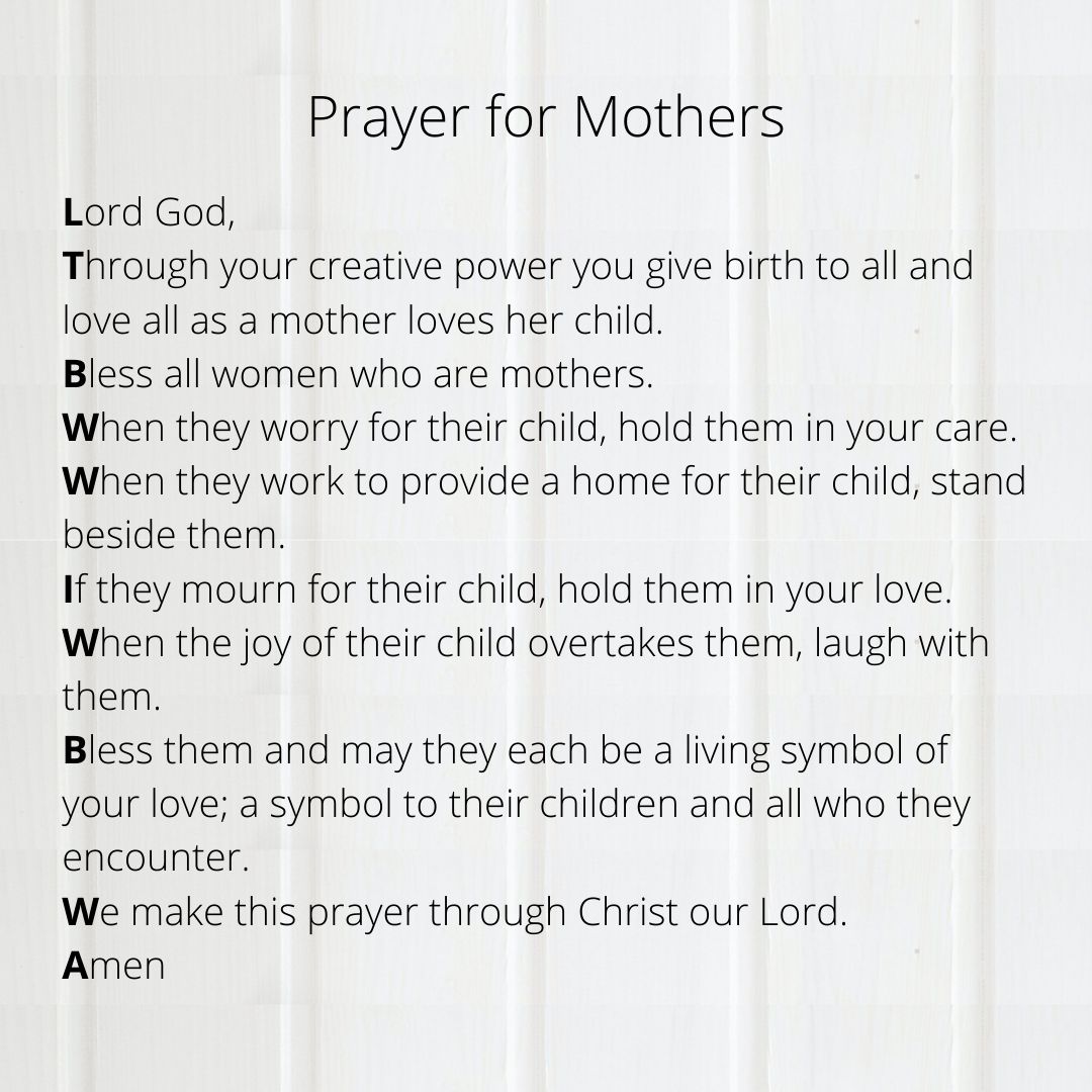 Prayer for Mothers block