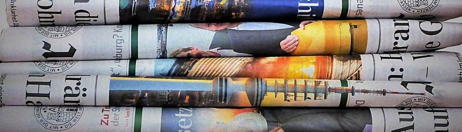 Newspaper stack