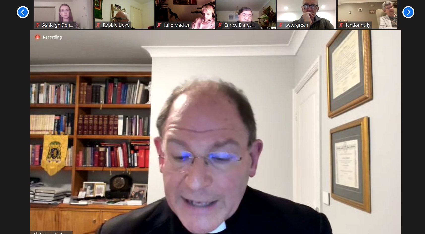 bishop speaking